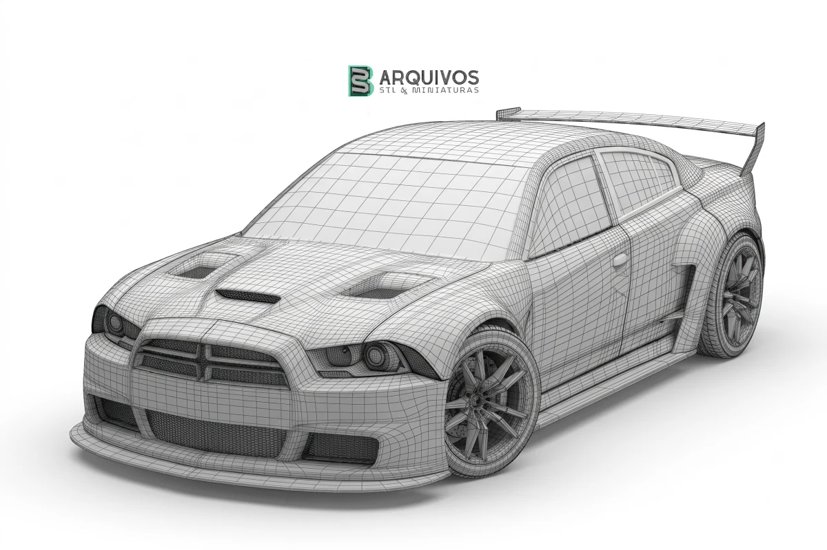 Modelo 3D STL - Dodge Charger 2012 Restyling — foto 5